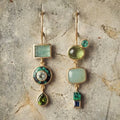 Aoaome Vintage Green Dangling Earrings