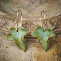 Aoaome Vintage Green Leaf Earrings