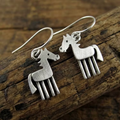 Aoaome Vintage Horse Earrings