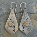 Aoaome Vintage Minimalist Style Bird Pattern Earrings