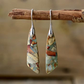 Aoaome Vintage Nature Stone Earrings