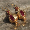 Aoaome Vintage Pomegranate Design Earrings