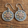 Aoaome Vintage Rounded Sunflower Earrings