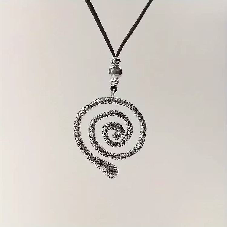 Aoaome Vintage Spiral Pendant Necklaces