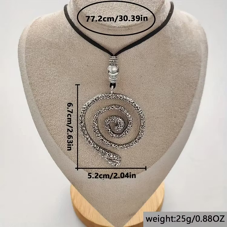 Aoaome Vintage Spiral Pendant Necklaces