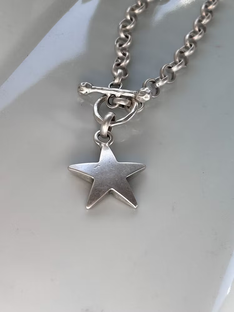 Aoaome Vintage Star T Bar Chain Necklaces