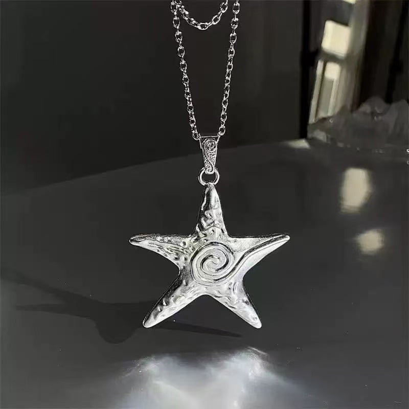 Aoaome Vintage Starfish Long Necklaces