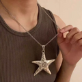 Aoaome Vintage Starfish Long Necklaces