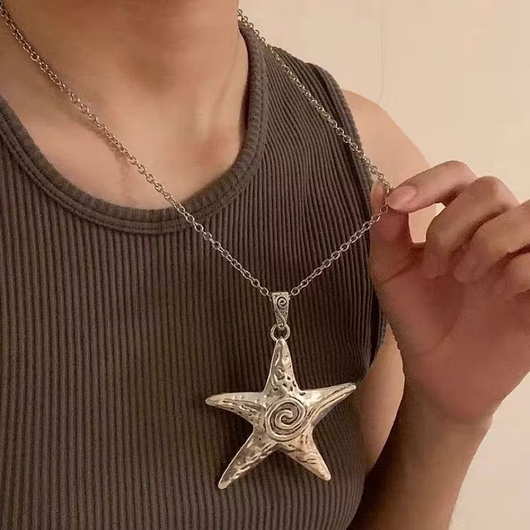 Aoaome Vintage Starfish Long Necklaces