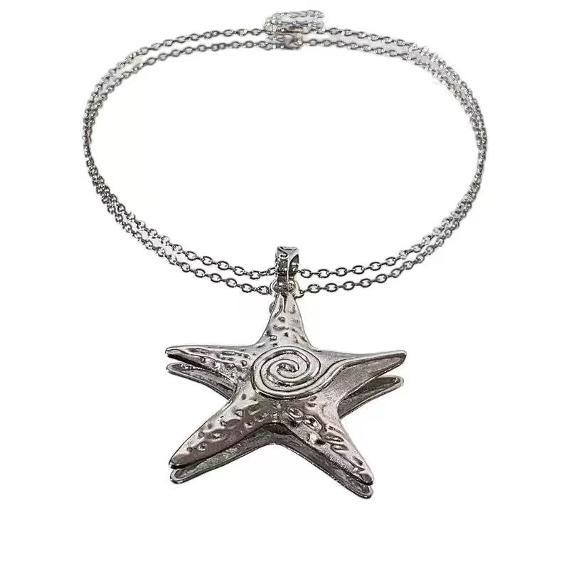 Aoaome Vintage Starfish Long Necklaces