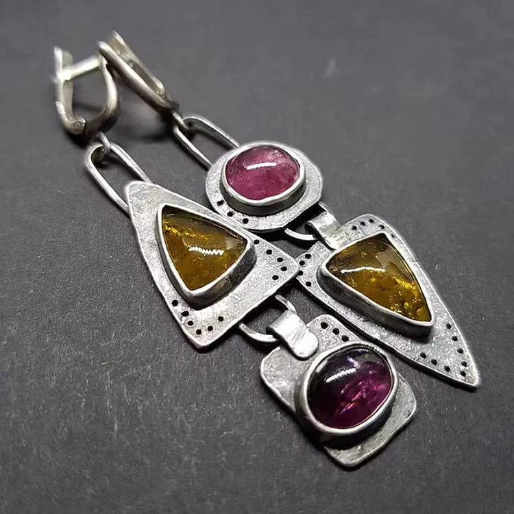 Aoaome Vintage Triangular Geometric Earrings