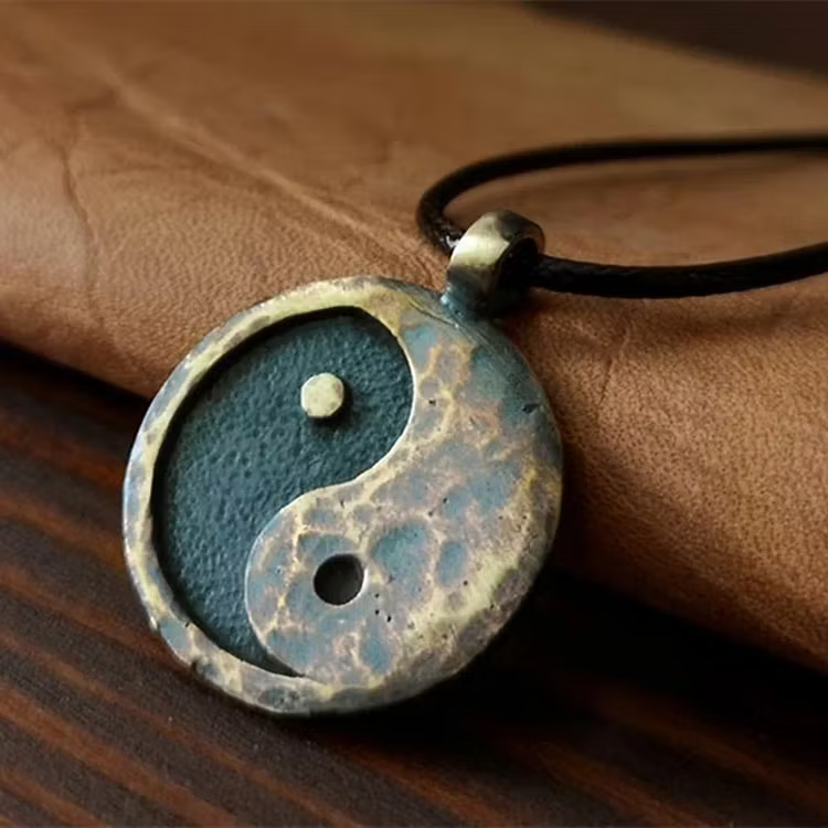 Aoaome Vintage Yin Yang Charm Pendant Necklaces