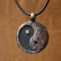 Aoaome Vintage Yin Yang Charm Pendant Necklaces