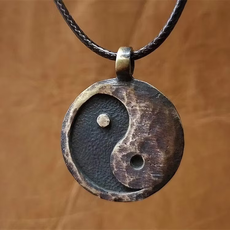 Aoaome Vintage Yin Yang Charm Pendant Necklaces
