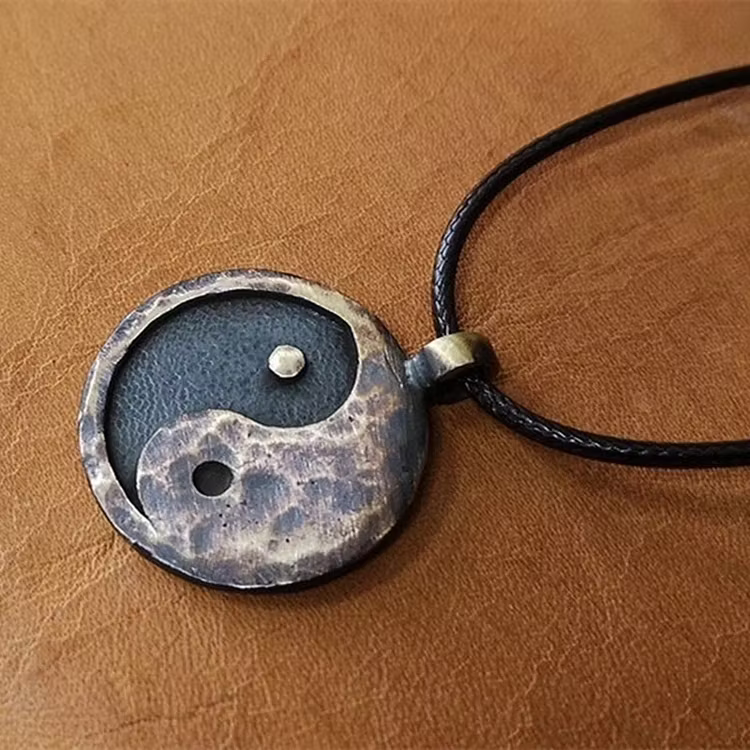 Aoaome Vintage Yin Yang Charm Pendant Necklaces