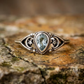 Aoaome Vintage Zircon Ring Star Moon Rings