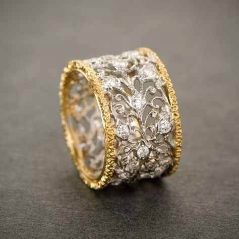 Aoaome Vintage Zirconia Ivy Rings