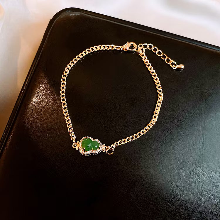 Aoaome Zircon Resin Gourd Bracelets