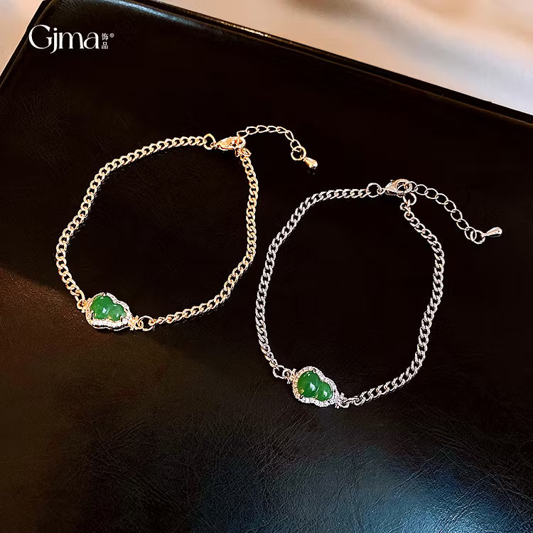 Aoaome Zircon Resin Gourd Bracelets