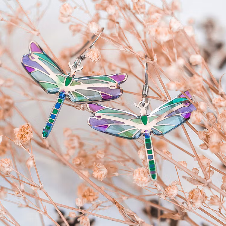 Aoaome Unique Cute Dragonfly Fairy Earrings