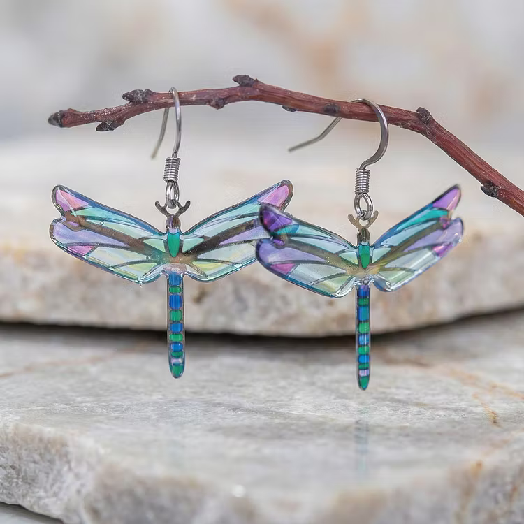 Aoaome Unique Cute Dragonfly Fairy Earrings