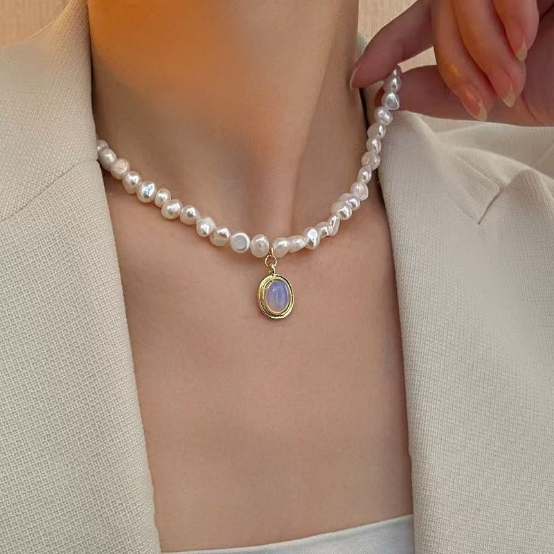 Aoaome Irregular Pearl Necklaces